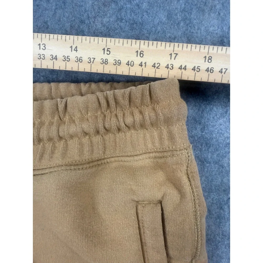 The North Face Mens XL Fleece Joggers Tan Brown Drawstring Sweatpants Logo XL/TG